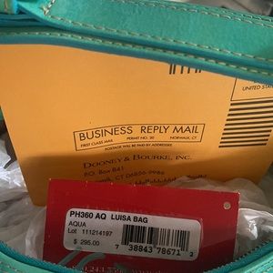 Dooney and Bourke aqua Luisa handbag